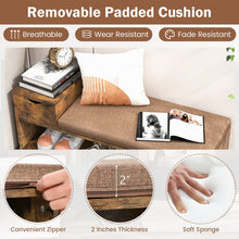 Load image into Gallery viewer, Vintage Open Entryway Shoe Cabinet with Bench and Drawers