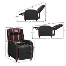 Load image into Gallery viewer, Multi-Functional PU Leather Gaming Massage Recliner Chair with Footrest