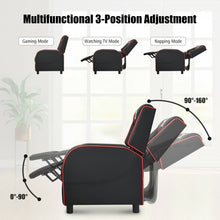 Load image into Gallery viewer, Multi-Functional PU Leather Gaming Massage Recliner Chair with Footrest