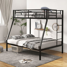 Load image into Gallery viewer, Costway Furniture: Metal Bunk Bed with Guard Rail and Ladder