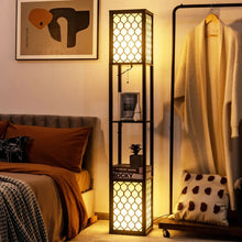 Load image into Gallery viewer, Modern Multifunctional Storage Floor Lamp with Tray Table