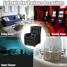 Load image into Gallery viewer, Costway Adjustable Swivel Recliner Chairs with Footrest and Massage Function - Suitable for Living Room and Home Theater
