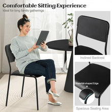 Charger l'image dans la galerie, Modern Dining Room Chairs Set of 4 with Metal Legs - Suitable for Restaurant and Kitchen