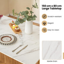 Load image into Gallery viewer, Costway Modern Dining Table Set for 4 with 2 Chairs and 1 Bench - Suitable for Restaurant and Kitchen