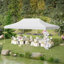 Charger l'image dans la galerie, Costway 10 x 20 Feet Pop-Up Canopy Tent with Portable Bag - Suitable for Camping, Parties, and Backyard Weddings