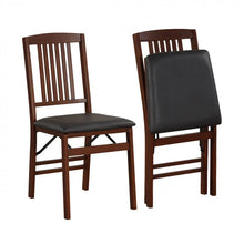 Load image into Gallery viewer, Vintage Dining Chairs Set for Home - 2-Piece Set with Cushioned Seats - Suitable for Restaurant and Cafe