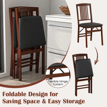 Load image into Gallery viewer, Vintage Dining Chairs Set for Home - 2-Piece Set with Cushioned Seats - Suitable for Restaurant and Cafe