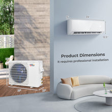 Load image into Gallery viewer, 17000 BTU White Mini Split Air Conditioner with WiFi Mobile Control