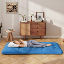 Load image into Gallery viewer, Blue Portable Foldable Futon Mattress