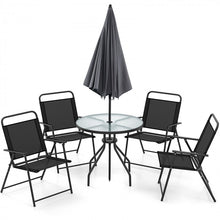 Load image into Gallery viewer, Outdoor Patio Dining Set with Umbrella