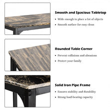 Load image into Gallery viewer, Modern Minimalist Dining Table Set with Marble Top - Includes 2 Cushioned Stools - Suitable for Restaurant and Cafe