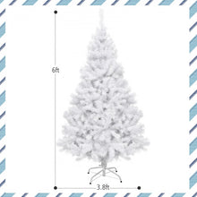 Load image into Gallery viewer, 6/7.5/9-Foot White Christmas Tree with Metal Stand - Multiple Sizes Available for Christmas Event Decorations