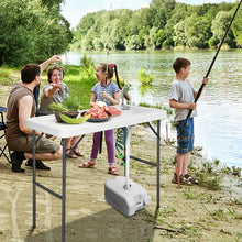 Load image into Gallery viewer, Outdoor Folding Camping Table with Faucet Sprayer - Suitable for Camping, Fishing, and Hiking