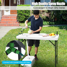 Load image into Gallery viewer, Outdoor Folding Camping Table with Faucet Sprayer - Suitable for Camping, Fishing, and Hiking