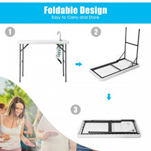 Load image into Gallery viewer, Outdoor Folding Camping Table with Faucet Sprayer - Suitable for Camping, Fishing, and Hiking