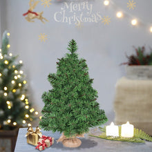 Load image into Gallery viewer, Small Tabletop Christmas Tree with Burlap Base - Suitable for Christmas Decorations