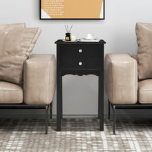 Load image into Gallery viewer, Costway Modern Minimalist Shop Side Table - Sofa End Table with 2 Drawers