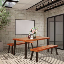 Load image into Gallery viewer, Outdoor Rustic Rectangular Dining and Coffee Table - Suitable for Patio, Backyard, and Gatherings