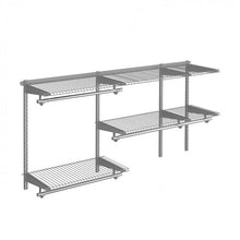 Load image into Gallery viewer, Wall-Mounted Custom Closet Organization Kit with Hanging Rod - Easy to Clean and Install, Ideal for Bedroom