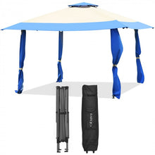Charger l'image dans la galerie, 13 x 13 Ft Outdoor Garden Portable Pop-Up Canopy Gazebo with Carrying Bag
