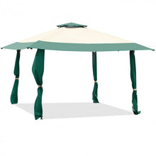 Charger l'image dans la galerie, 13 x 13 Ft Outdoor Garden Portable Pop-Up Canopy Gazebo with Carrying Bag