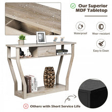 Load image into Gallery viewer, Costway Modern Entryway Console Table with Drawers - Suitable for Living Room and Porch