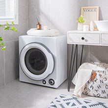 Charger l'image dans la galerie, White Compact Tumble Dryer with Four Modes - Ideal for Dorms and Apartments