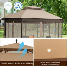 Load image into Gallery viewer, 10'x12' Octagonal Outdoor Patio Gazebo Canopy Tent