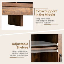 Load image into Gallery viewer, Costway Home Bar Cabinet Vintage Cupboard with Removable Wine Rack - Suitable for Restaurant and Kitchen