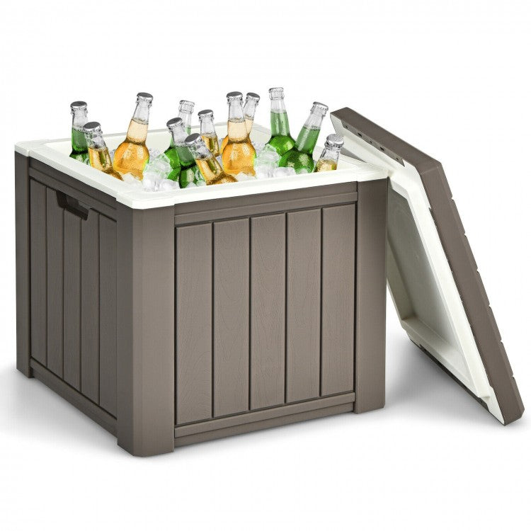 Portable 10-Gallon Cooler for Outdoor Camping and Backyard Use
