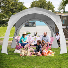 Load image into Gallery viewer, 11 x 11 Ft White Portable Outdoor Patio Sun Shade Canopy Tent