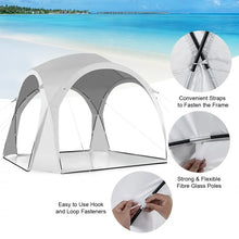 Load image into Gallery viewer, 11 x 11 Ft White Portable Outdoor Patio Sun Shade Canopy Tent