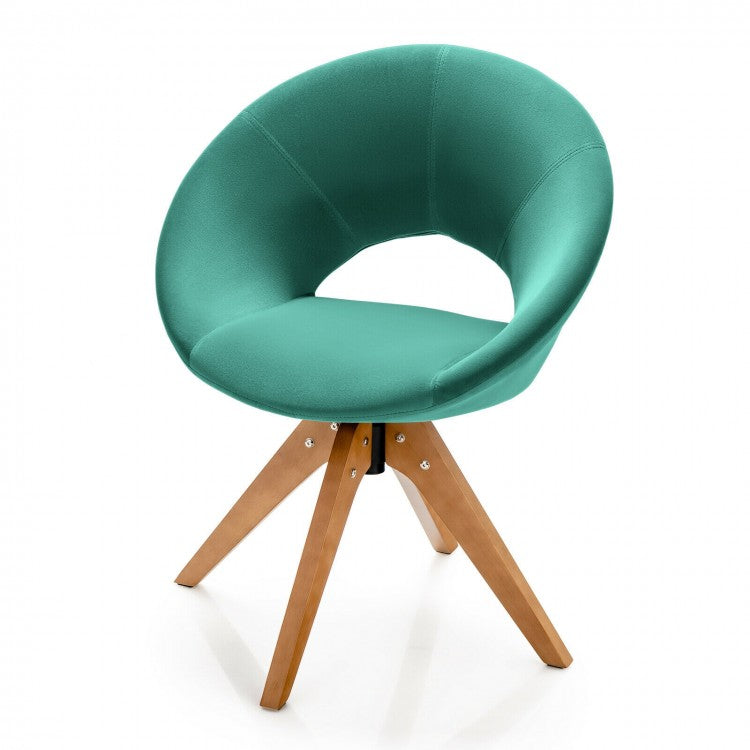 Costway Modern Swivel Chairs Living Room with Velvet Cushion - Suitable for Living Room and Cafe