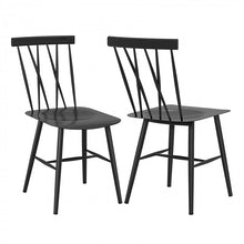Load image into Gallery viewer, Modern Minimalist Black Stylish Dining Chairs - 2-Piece Set