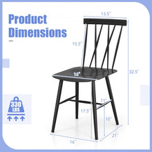 Load image into Gallery viewer, Modern Minimalist Black Stylish Dining Chairs - 2-Piece Set