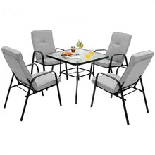 Load image into Gallery viewer, Patio Garden Modern Minimalist Gray Dining Chairs, Set of 4