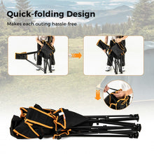 Load image into Gallery viewer, Outdoor Folding Camping Chair - Portable Leisure Chair with Footrest - Suitable for Camping, Hiking, and Fishing