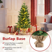 Load image into Gallery viewer, Realistic PVC Christmas Tree with LED String Lights - Battery Operated - Suitable for Home, Apartment, and Store Christmas Decorations