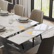 Load image into Gallery viewer, Modern Minimalist Extendable Dining Table - Seats Up to 10 People, Suitable for Restaurant