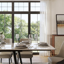 Load image into Gallery viewer, Modern Minimalist Extendable Dining Table - Seats Up to 10 People, Suitable for Restaurant