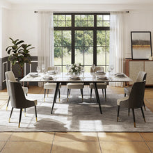 Load image into Gallery viewer, Modern Minimalist Extendable Dining Table - Seats Up to 10 People, Suitable for Restaurant