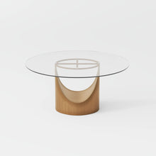 Load image into Gallery viewer, Modern Minimalist Round Dining Table with U-Shaped Base - Seats Up to 6 People, Suitable for Restaurant and Hotel