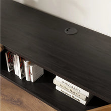 Load image into Gallery viewer, Mid-Century Vintage Floating TV Stand with Built-in 2 Doors and Open Storage Cabinet - Suitable for Living Room