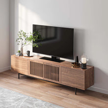 Load image into Gallery viewer, Modern Minimalist TV Stand Floor Cabinet with 4 Doors and Double Shelves - Suitable for Living Room