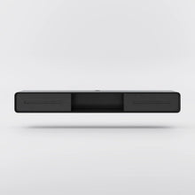 Load image into Gallery viewer, Modern Minimalist Black Floating TV Stand Entertainment Center with 2 Drawers and Open Shelf - Suitable for Living Room