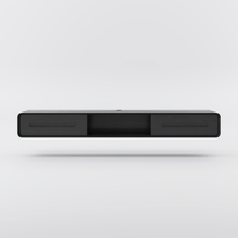 Load image into Gallery viewer, Modern Minimalist Black Floating TV Stand Entertainment Center with 2 Drawers and Open Shelf - Suitable for Living Room