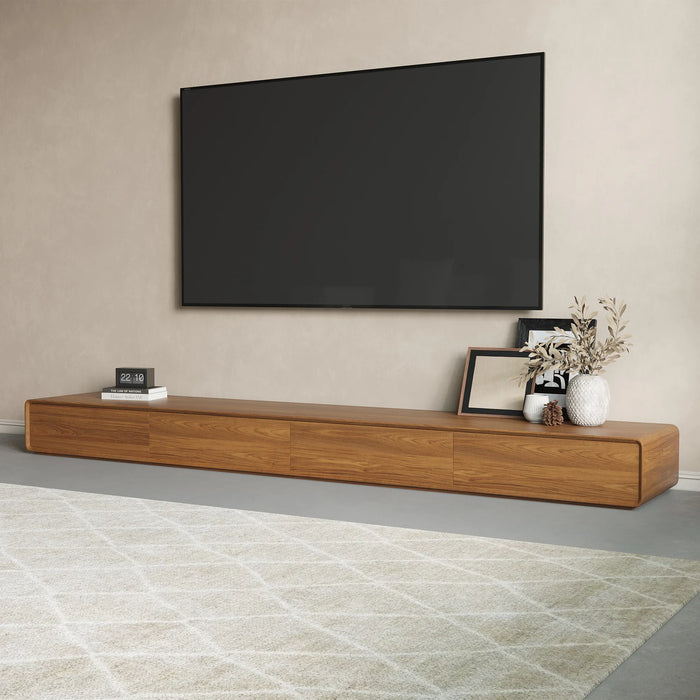 Modern Minimalist Living Room TV Stand - Wall-Mounted and Floor-Standing Options
