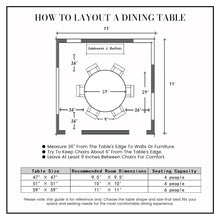 Charger l'image dans la galerie, 59" Modern Round Sintered Stone Dining Table for 6