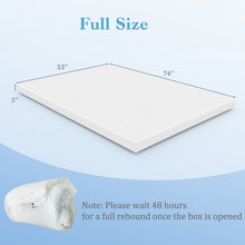 Load image into Gallery viewer, White Cooling Gel Memory Foam Mattress Topper