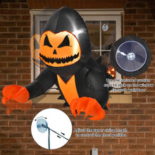 Load image into Gallery viewer, Halloween Inflatable Hanging Pumpkin Head Ghost - Suitable for Haunted Houses, Parties, and Halloween Decorations